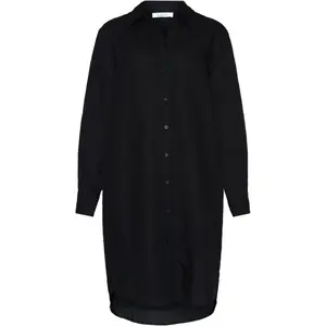 Linnen lange mouwen hemd jurk dames KnowledgeCotton Apparel image-1