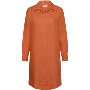 Linnen lange mouwen hemd jurk dames KnowledgeCotton Apparel image-1
