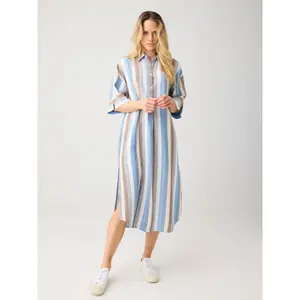 Structured Shirt Dress Women KnowledgeCotton Apparel image-1