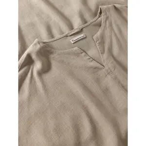 Φόρεμα με λαιμόκοψη σε V γυναικείο KnowledgeCotton Apparel Linen image-5