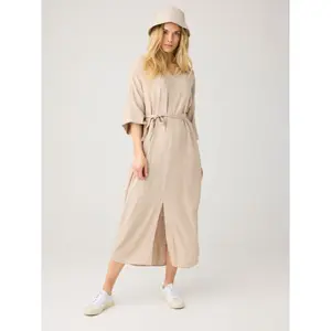 Φόρεμα με λαιμόκοψη σε V γυναικείο KnowledgeCotton Apparel Linen image-3