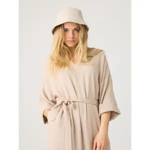 Φόρεμα με λαιμόκοψη σε V γυναικείο KnowledgeCotton Apparel Linen image-4