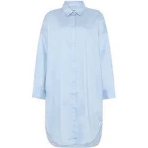 Women's satin shirt dress KnowledgeCotton Apparel image-0