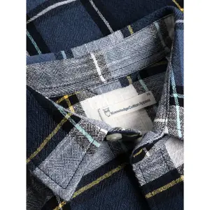 Long sleeve plaid shirt KnowledgeCotton Apparel GOTS/Vegan image-2