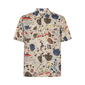 Chemise KnowledgeCotton Apparel Structured AOP GOTS/Vegan image-0