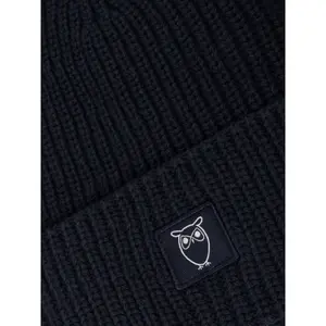 Ribbed Badge Beanie KnowledgeCotton Apparel image-1