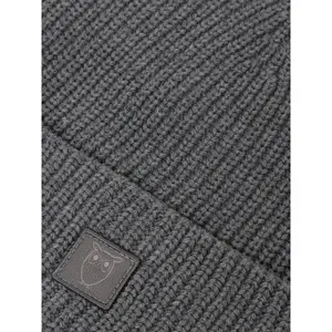Ribbed Badge Beanie KnowledgeCotton Apparel image-1