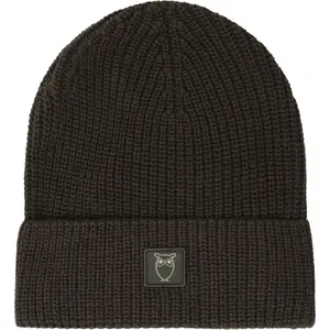 Ribbed Badge Beanie KnowledgeCotton Apparel image-0