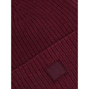 Ribbed Badge Beanie KnowledgeCotton Apparel image-1