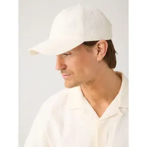 Seersucker Baseball Cap KnowledgeCotton Apparel image-2