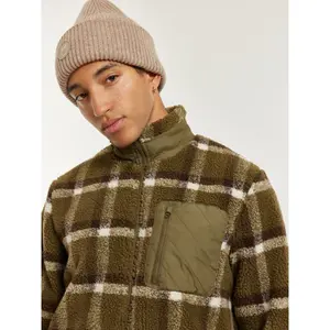 Teddy Jacket with High Collar KnowledgeCotton Apparel GRS Vegan image-5