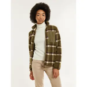 Teddy Jacket with High Collar KnowledgeCotton Apparel GRS Vegan image-2