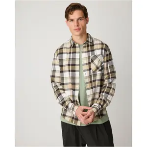 Flannel shirt KnowledgeCotton Apparel Dune image-3