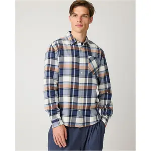 Flannel shirt KnowledgeCotton Apparel Dune image-3