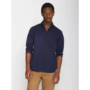 Long-sleeved shirt in crisp cotton KnowledgeCotton Apparel ALF image-2
