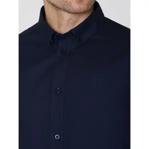 Regular-fit shirt with little owl KnowledgeCotton Apparel Harald oxford image-4