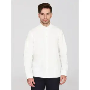 Regular-fit shirt with little owl KnowledgeCotton Apparel Harald oxford image-2