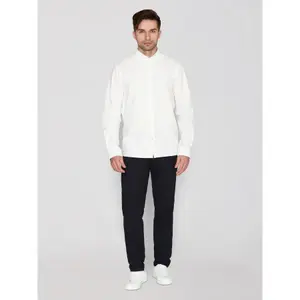 Regular-fit shirt with little owl KnowledgeCotton Apparel Harald oxford image-1