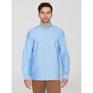 Regular-fit shirt with little owl KnowledgeCotton Apparel Harald oxford image-2