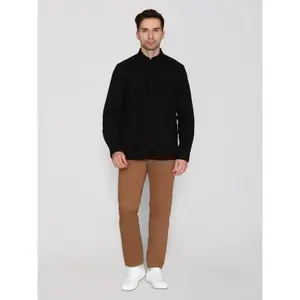 Regular-fit shirt with little owl KnowledgeCotton Apparel Harald oxford image-1