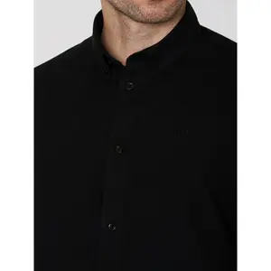 Regular-fit shirt with little owl KnowledgeCotton Apparel Harald oxford image-4