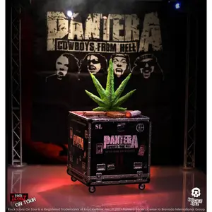 Touring crate figure + stage set KnuckleBonz Pantera Rock Ikonz On Tour Cowboys From Hell image-3