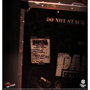 Touring crate figure + stage set KnuckleBonz Pantera Rock Ikonz On Tour Cowboys From Hell image-6