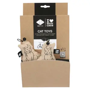 Jouet pour chat avec clochette Kong Sitting Happy Cat image-1