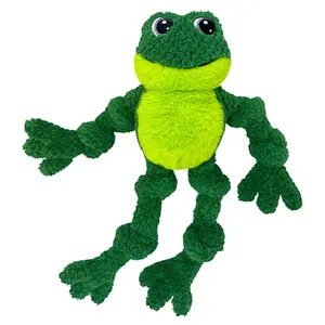 Pluche voor honden Kong Knots Frog