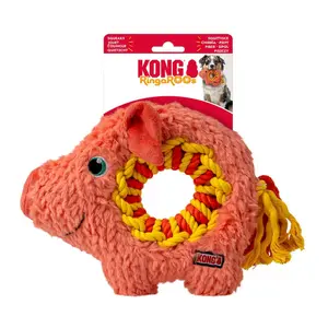 Peluche para perros Kong Ringaroos Pig image-1