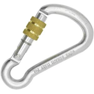 Polished screw-lock climbing carabiner Kong KN22