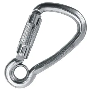RVS karabijnhaak met oog Kong Harness Autoblock image-0