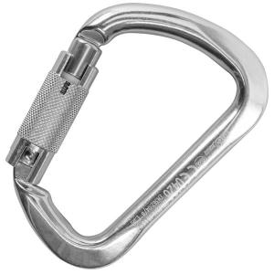 Polished steel climbing carabiner Kong X Large Autoblock