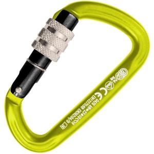 kon789ia0cnpkk-screw-lock-carabiner-kong-trapper-yellow-black-one-size