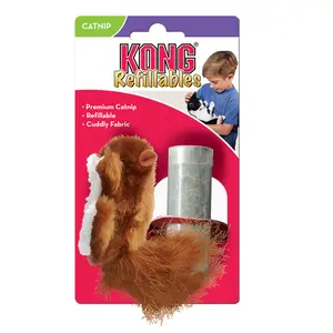 Hračky z plyše pro kočky Kong Company Refillables Rat image-1