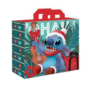 knx81950019914-einkaufstasche-konix-lilo-stitch-christmas-blau-tu