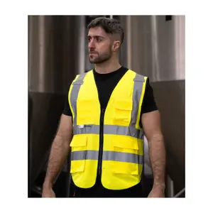 Zipped safety vest Korntex Munich image-1