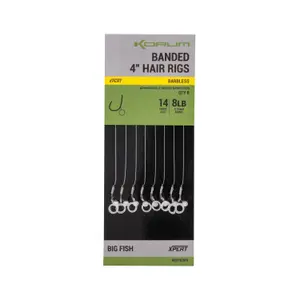 Γάντζος με αγκάθια Korum Banded Hair (x8) image-0