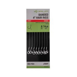 Γάντζος με αγκάθια Korum Banded Hair 4 inch (x8) image-0
