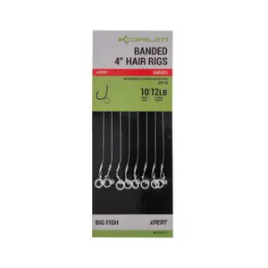Γάντζος με αγκάθια Korum Banded Hair Barbed (x8) image-0
