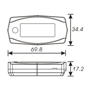 Compteur Moto Heure + Compte Tour Koso Honda Camino image-2