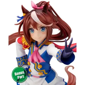 Figurine pvc Kotobukiya Uma Musume Pretty Derby1/7 (Show Off Your Dreams!) Tokai Teio Bonus Edition image-2