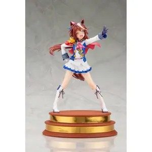 Figurine pvc Kotobukiya Uma Musume Pretty Derby1/7 (Show Off Your Dreams!) Tokai Teio Bonus Edition image-3