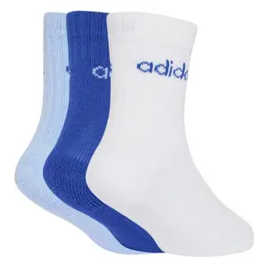 Meias para bebé a meio da perna adidas Linear (x3) image-1
