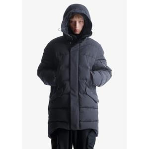 Kurtka puchowa do połowy długości z kapturem Krakatau Strofo image-2