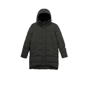 Kurtka puchowa do połowy długości z kapturem Krakatau Strofo image-0