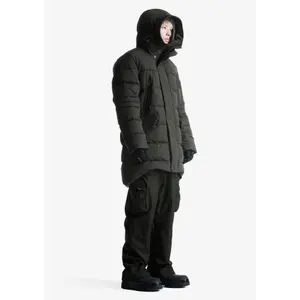 Kurtka puchowa do połowy długości z kapturem Krakatau Strofo image-6