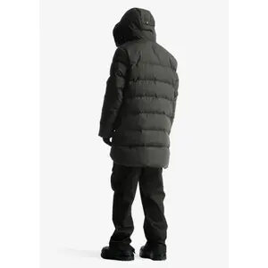 Kurtka puchowa do połowy długości z kapturem Krakatau Strofo image-3