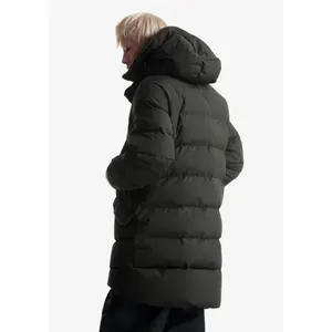 Kurtka puchowa do połowy długości z kapturem Krakatau Strofo image-4