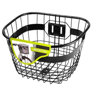 Cesta per passeggino in acciaio con rattan plastico Krayton image-1